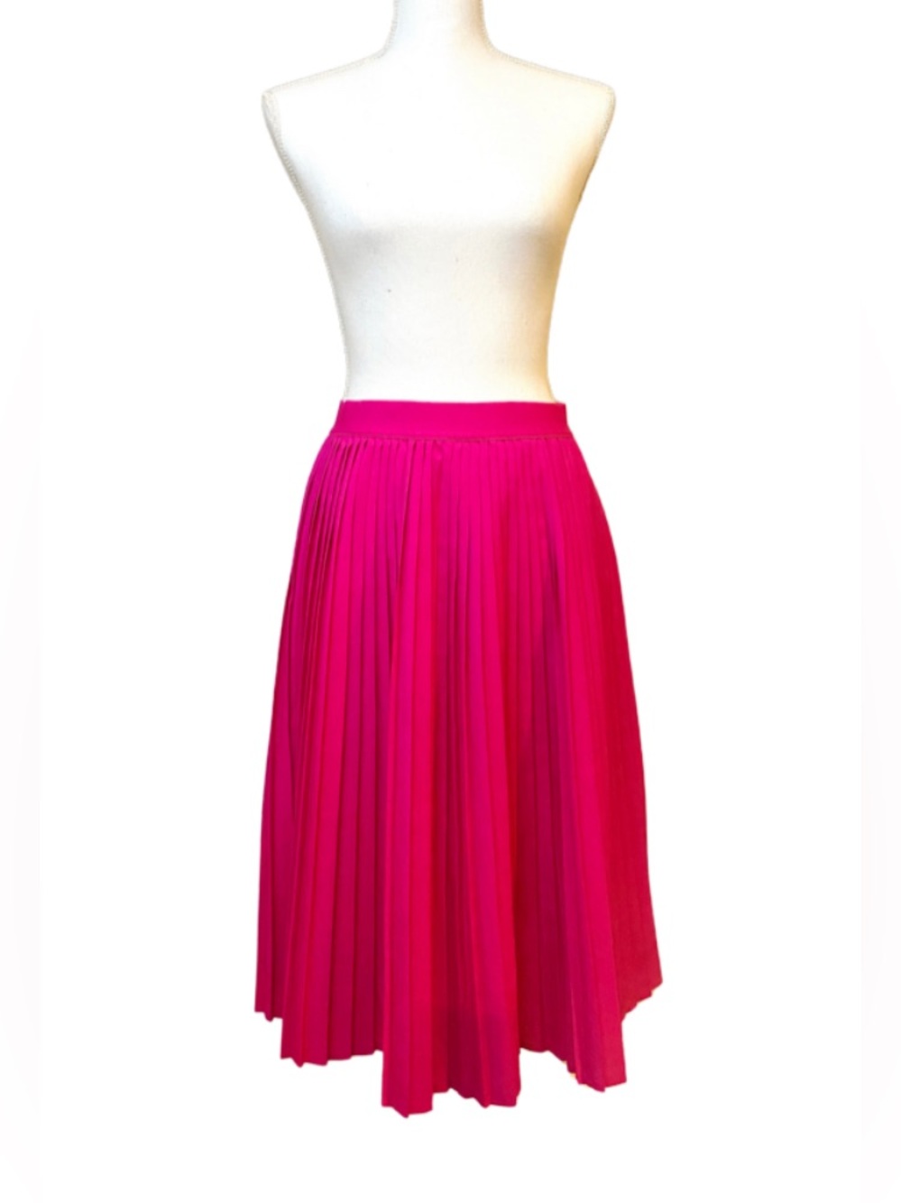 A New Day Pleated Skirt Hot Pink Midi Small Lined by Target